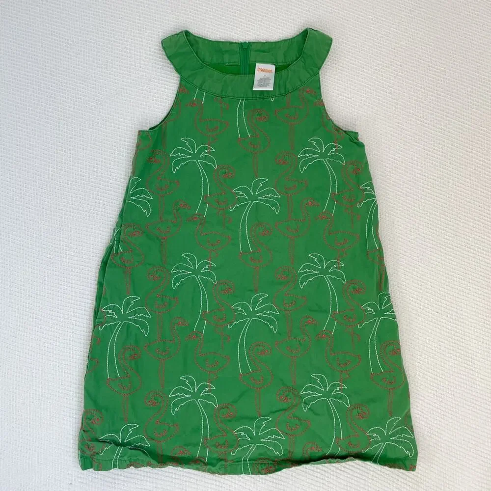Gymboree Flamingo Embroidered Dress